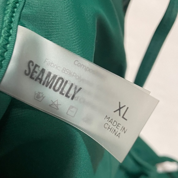 Seamolly Striped Tie Side Tankini Set Sz XL - Picture 3 of 8